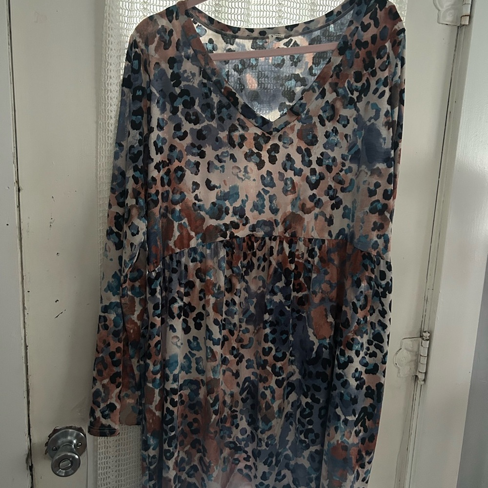 Sew In Love Multicolor Animal Print Dress - 3x